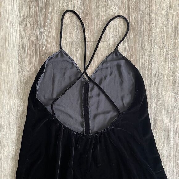 Reformation Moonstone Backless Velvet Black Jumpsuit - Size: Small - Picture 9 of 10